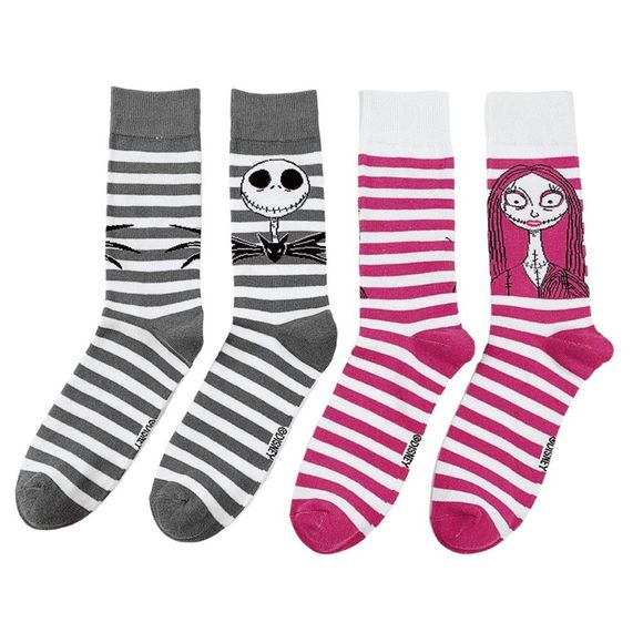Disney Tim Burton’s The Nightmare Before Christmas Twin Sock Pack - One Size - Picture 1 of 3